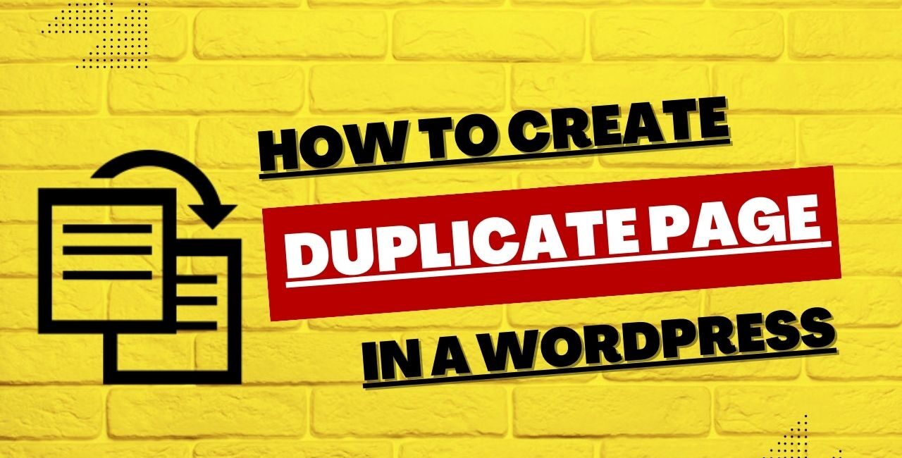 Duplicate Page in WordPress